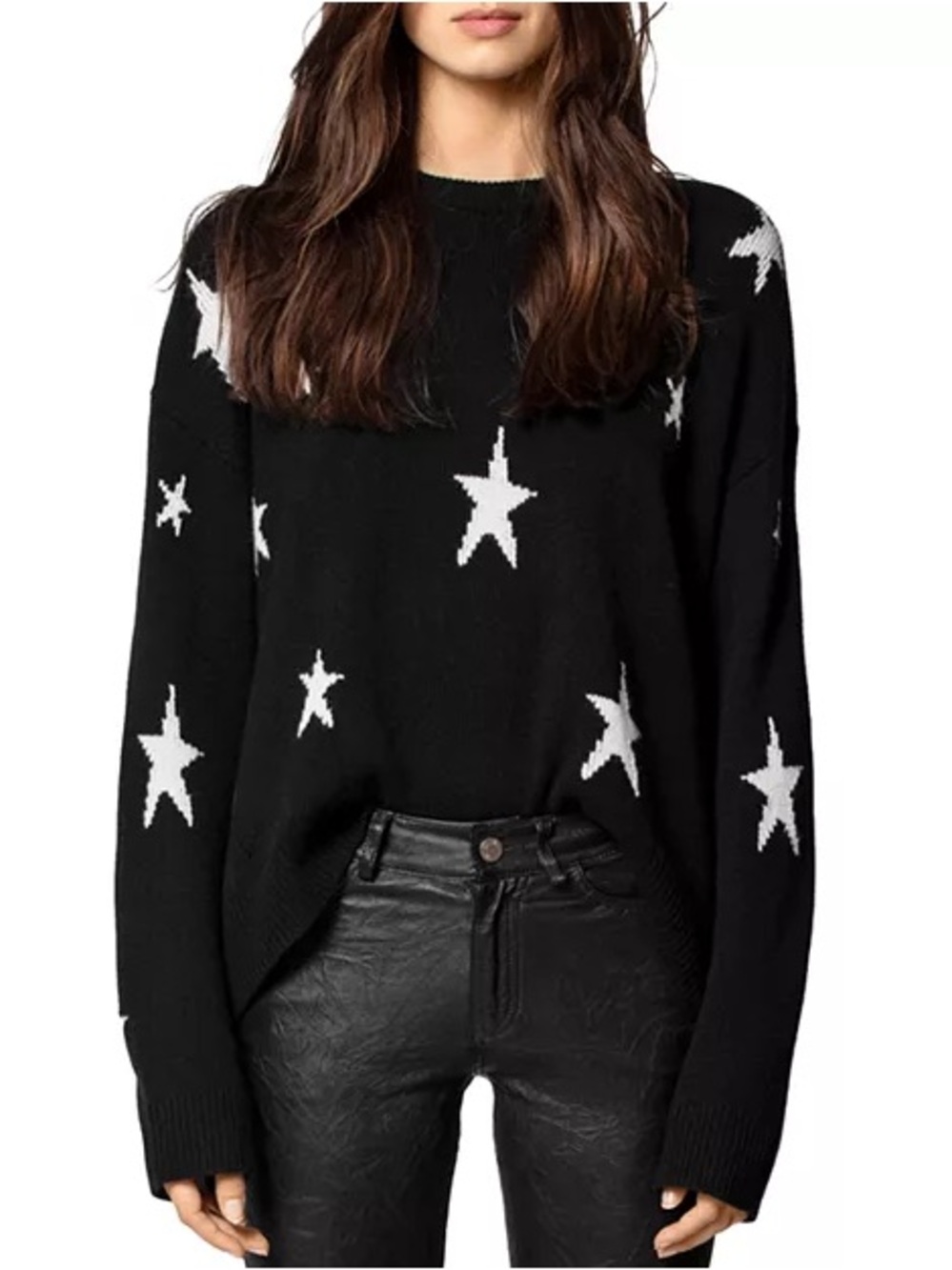 Zadig & Voltaire Markus Star Printed Cashmere Sweater